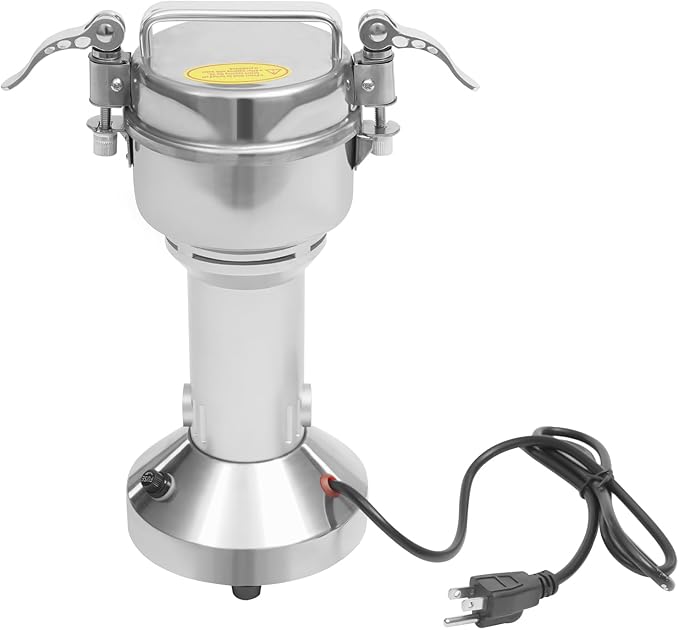 Electric Grain Mill Grinder, 150g/0.33lbs High-speed 28000r/min Food Grinder, 110V 850W Countertop Grain Mill for Dry Spice Herbs Grains Coffee Rice Pepper (150g)