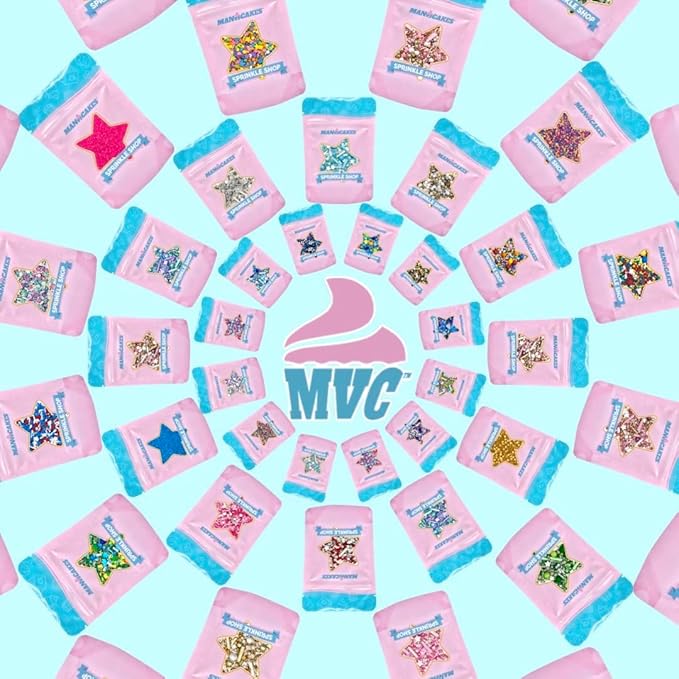 Manvscakes | Sprinkles | 4 oz | Cake sprinkles | Cupcake sprinkles | Baking | Sprinkle mix | Edible sprinkle (Baby blue)