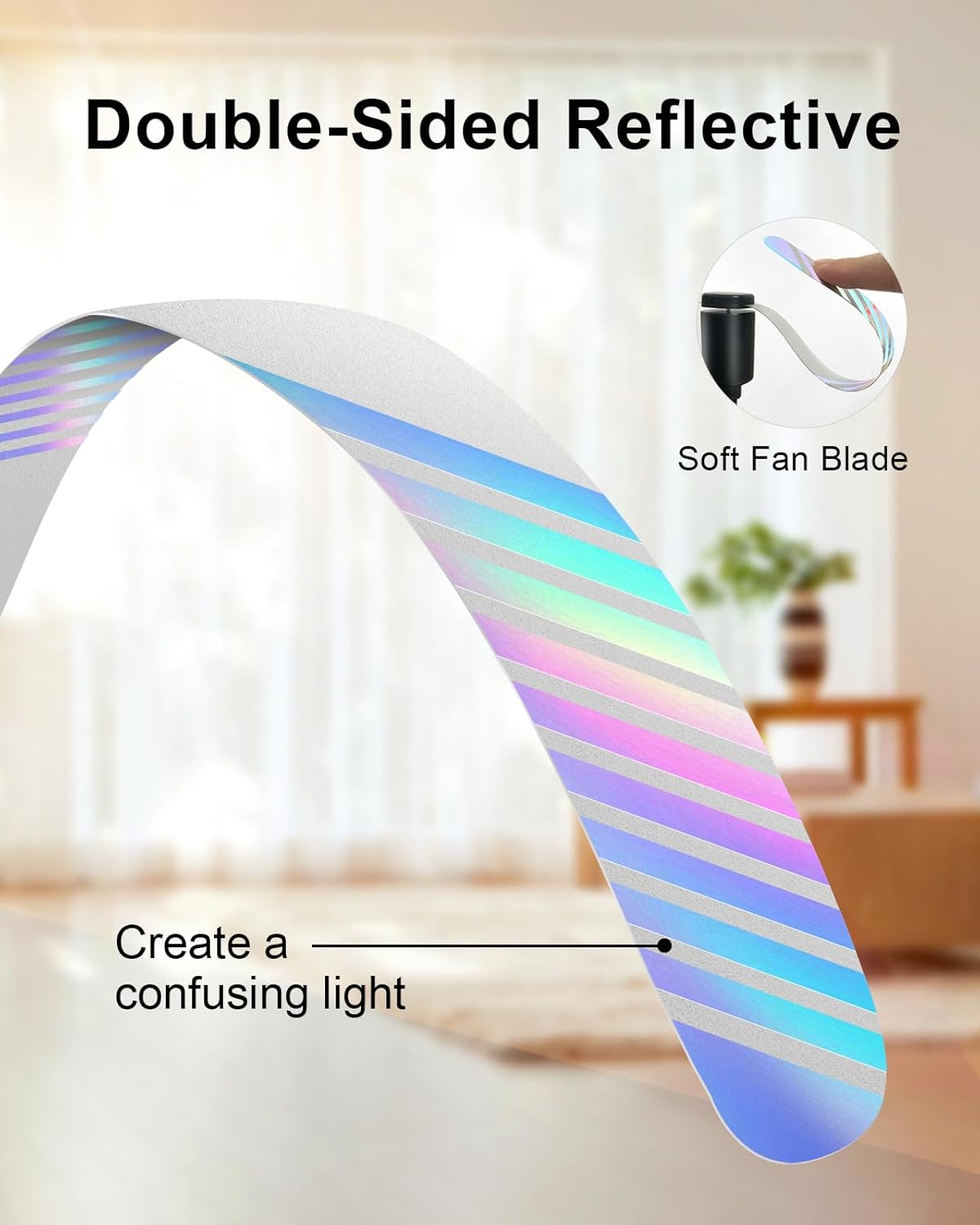 4 Pack Food Table Fan, 2000mAh USB Powered Rechargeable Food Fan, Portable Fan with Flexible Goose-Neck and Soft Blades for BBQ, Patio, Party