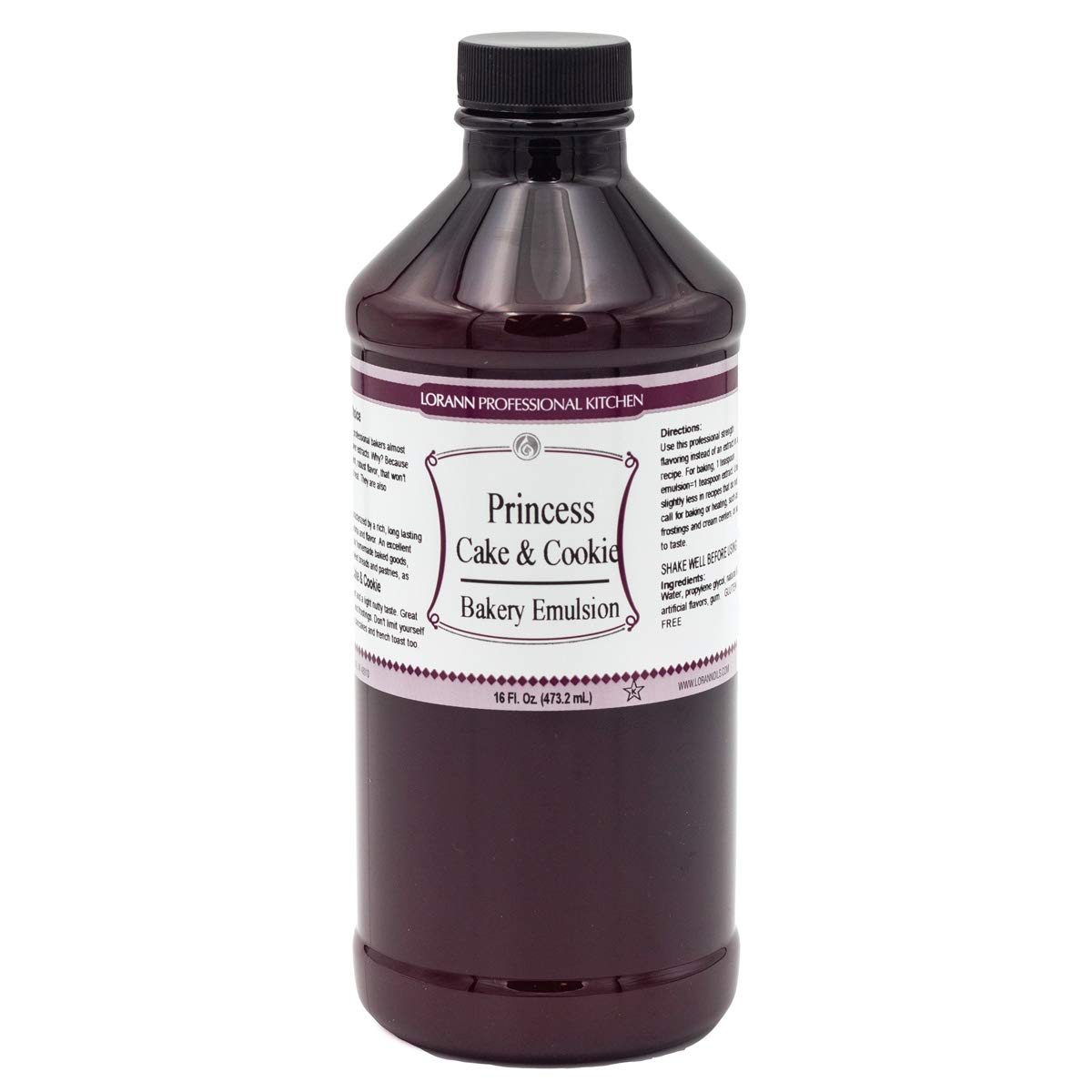 Lorann Oils Princess Cake and Cookie Bakery Emulsion: Regal Flavor Blend, Perfect for Enhancing Sweet, Cake-like Undertones in Baked Goods, Gluten-Free, Keto-Friendly, Unique Flavor Blend Essential