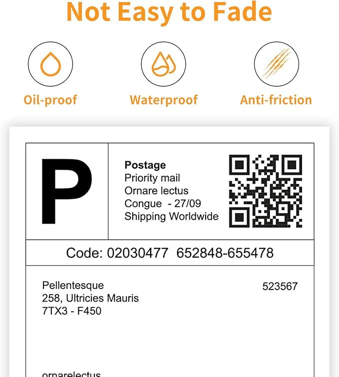 FungLam 4"x6" Thermal Shipping Labels,10000 Fanfold Labels, Adhesive Shipping Labels for iDPRT, Munbyn, Polono, Rollo Thermal Printers(10 Stack)
