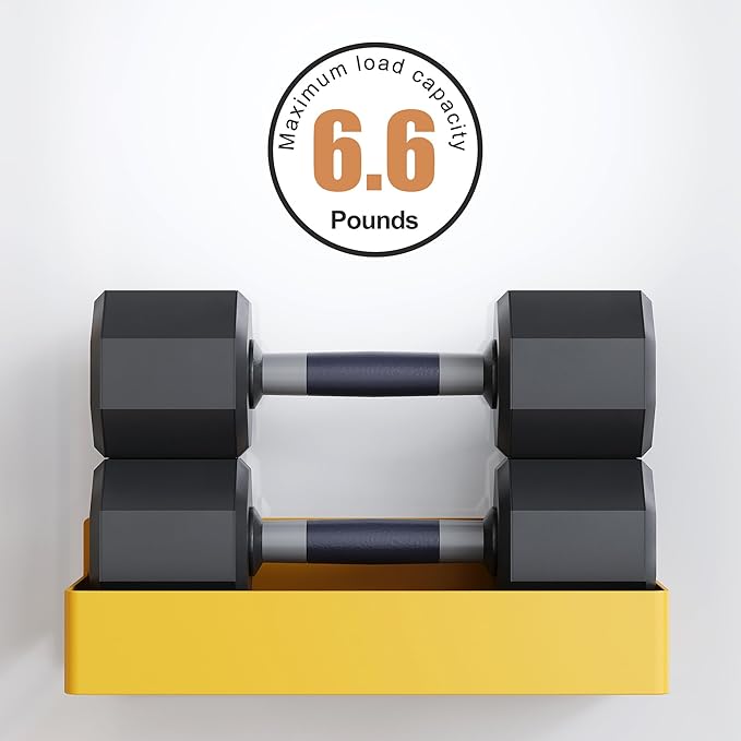 Magnetic Spice Rack for Refrigerator, Kitchen Organizer and Storage Shelf, Yellow(4 Pack)…