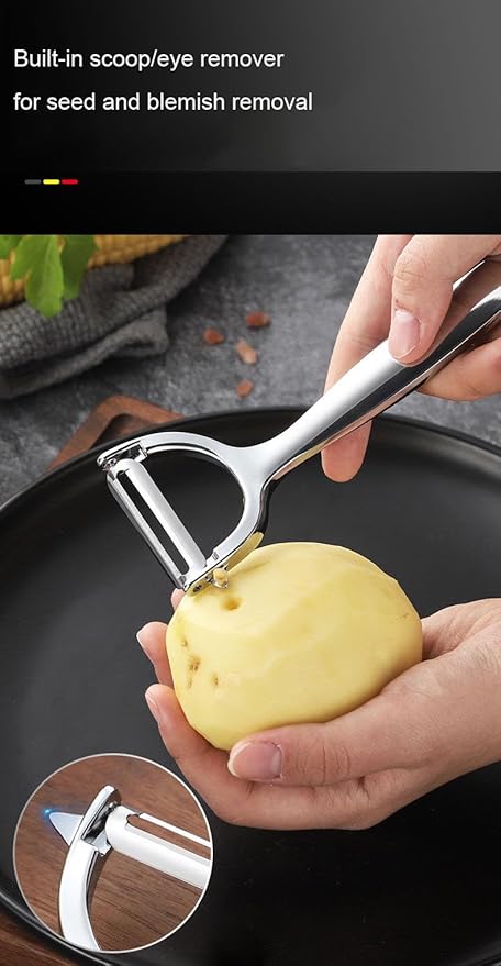 Potato Peeler Y Shaped Vegetable Peeler, Premium Kitchen Ultra Sharp Fruit Peeler with Sharp Stainless Steel Blade for Carrots Potatoes Oranges Citrus