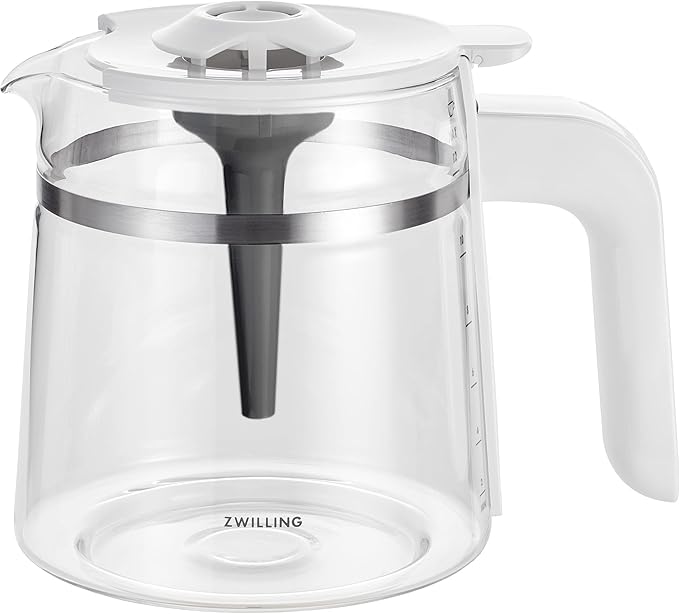 ZWILLING Enfinigy Glass Drip Coffee Maker 12 Cup, Awarded the SCA Golden Cup Standard, Silver