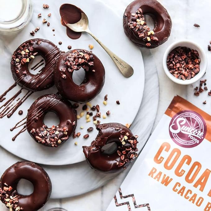 Suncore Foods Organic Cacao Nibs, Gluten-Free, Non-GMO, 8oz (1 Pack)