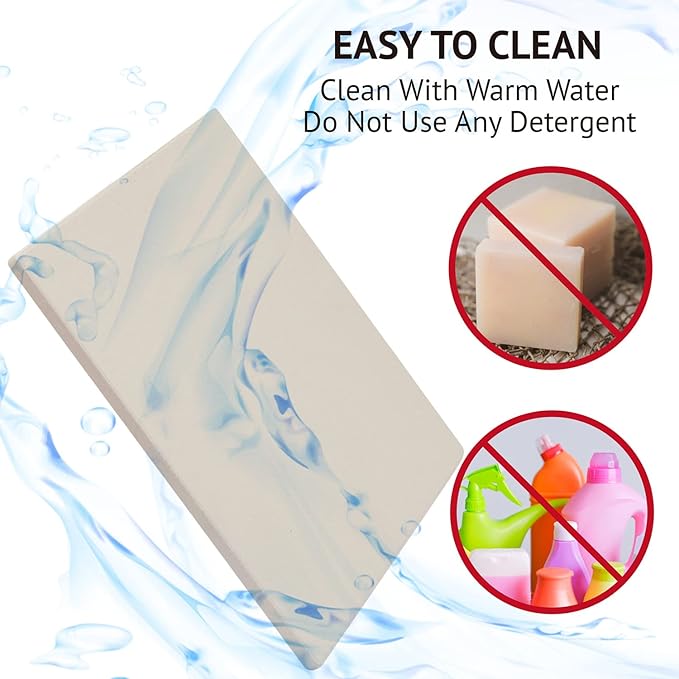 10”x10.4”x0.5” Pizza Stone for Toaster Oven | Rectangular Cordierite Grilling Stone Bread Baking Stone for Grill, Oven