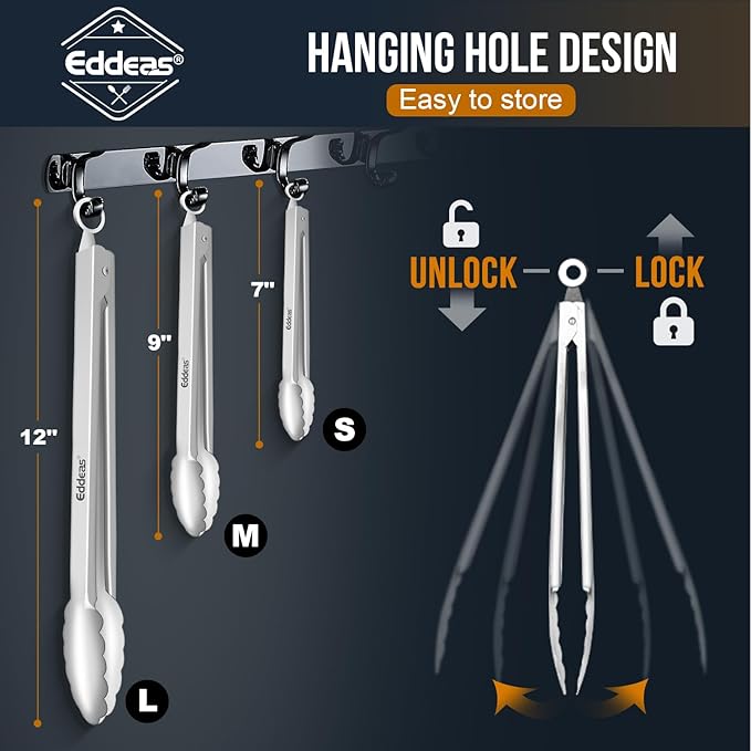 2 Pcs 7 Inch Small Tongs, Heavy Duty Stainless Steel Kitchen Tongs, For Cooking, Food, Buffet, Salad, Fruits, Bread, Dishwasher Safe