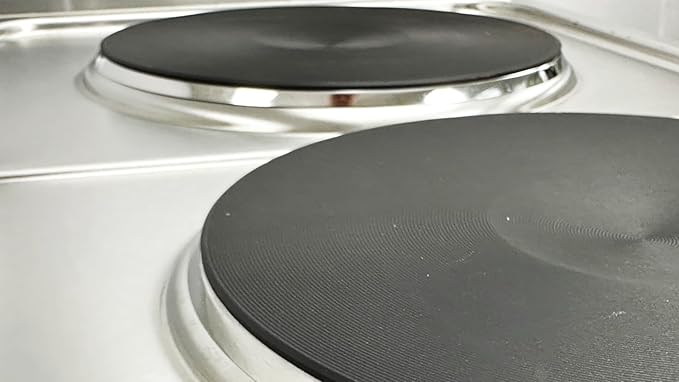 Commercial Double Hot Plate, 3600W Electric Burner, 9-inch Cast Iron Plates, 6 Heat Settings, Stainless Steel Construction FG-02A ETL