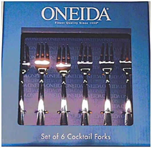 Oneida Set of 6 Cocktail Utensils (Cocktail Forks), Silver