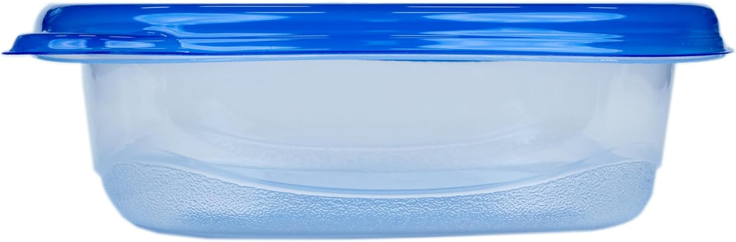 Glad GladWare Entrée Food Storage Containers, Medium Square - Meal Container Holds up to 25 Ounces of Food - Lock Tight Seal, 5 Count