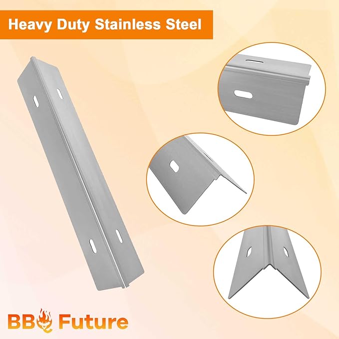 MixRBBQ Grill Replacement Parts for Napoleon Prestige 500 and Built-in Prestige 500, Stainless Steel 7-Pack Heat Plates, 4-Pack Burner and 2-Pack Grate Grid for Napoleon