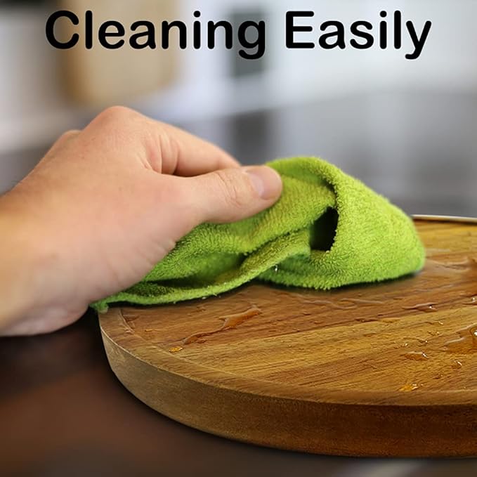 10" Acacia Wood Lazy Susan Organizer Kitchen Turntable for Cabinet Pantry Table Organization,2 Pack