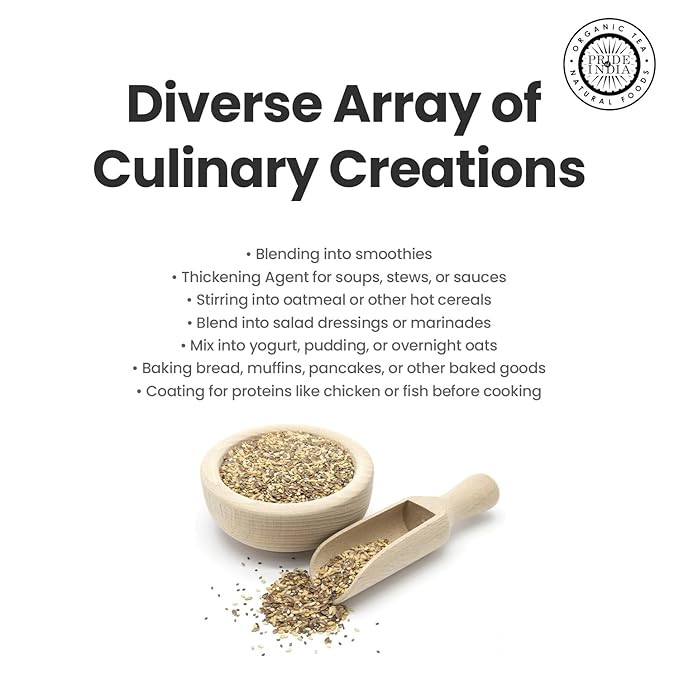 Pride of India- Triple Omega Superseed Flour 1 lbs (454 gm) Nutty Earthy Taste Milled in Small Batches | Chia Flax Sesame Seed mix | Ideal for Muffins Smoothies Oatmeal Pudding | Vegan, Gluten-Free