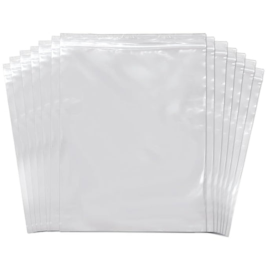 SNL Quality Zipper Lock Reclosable Clear Disposable Plastic Bags, Strong | 8" X 10" - 2 MIL - 100 Bags