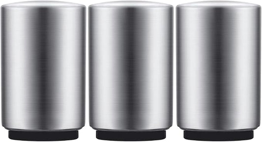 3PCS Premium Automatic Beer Bottle Opener, Magnet Stainless Steel Push Down Off Soda Lid Open Magnetic Catching No Damage Caps, Portable Pop the Top Bar Tools for Home Wine Accessories Picnic Camping
