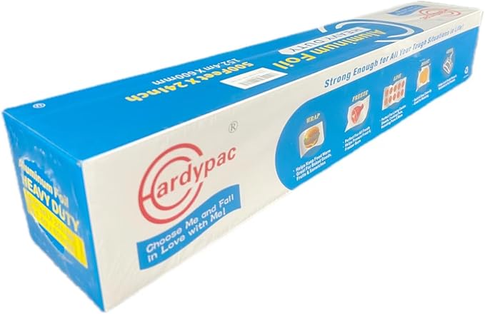 24 Inch Extra Wide Aluminum Foil Roll, 1000SQFT, 24 Inch Width x 500 Feet Length, Heavy Duty Aluminum Foil for Commercial, industrial, professinal, catering, roasting, baking, cooking grill and bbq