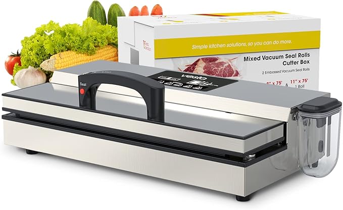 Vesta Precision Vac'n Seal Pro II Vacuum Sealer - Smart Seal Design, Full Speed Operation, Effortless Heavy Workload, Patented Cutter Box Bags, Designed and Serviced in USA