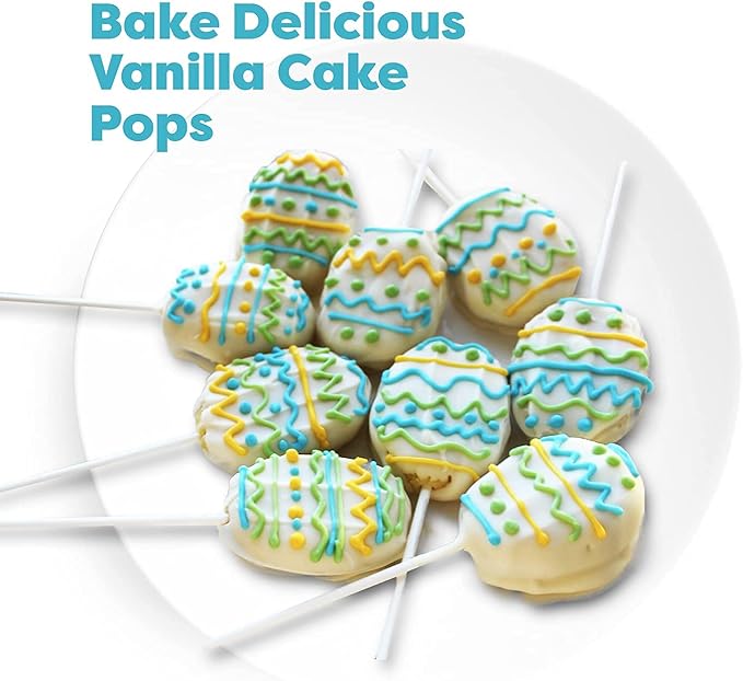 Baketivity Kids Baking DIY Activity Kit - Bake Delicious Vanilla Cake Pops with Pre-Measured Ingredients – Best Gift Idea for Boys and Girls Ages 6-12