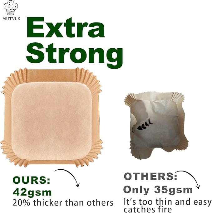 Air Fryer Liners for Ninja Crispi Air Fryer, Ninja Crispi Accessories for Ninja Crispy, 150Pcs Ninja Glass Air Fryer Liners, Crispi Air Fryer Parchment Paper Liners, Ninja Kitchen Appliances