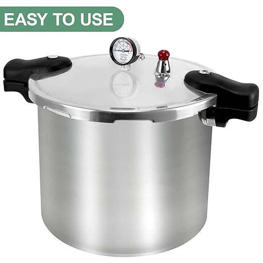 Roastove Black case Pressure Cooker Gauge, Pressure Canner Gauge, Steam Pressure Gauge, 2" Dial, Lower Mount, Including Gasket, Nut