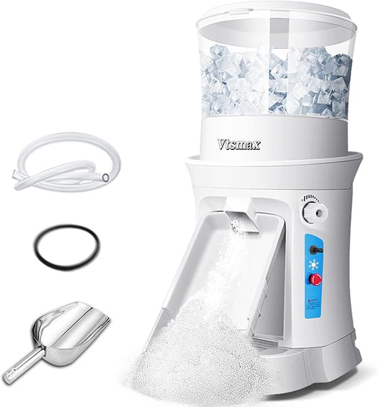 Snow Cone Machine, 400W Electric Ice Shaver Machine, Thickness Adjustable Snow Cone Maker Machine 1499LBs/hr Ice Crusher for Bar Parties Events Snack, Home and Commerical Use(13.8Qt)
