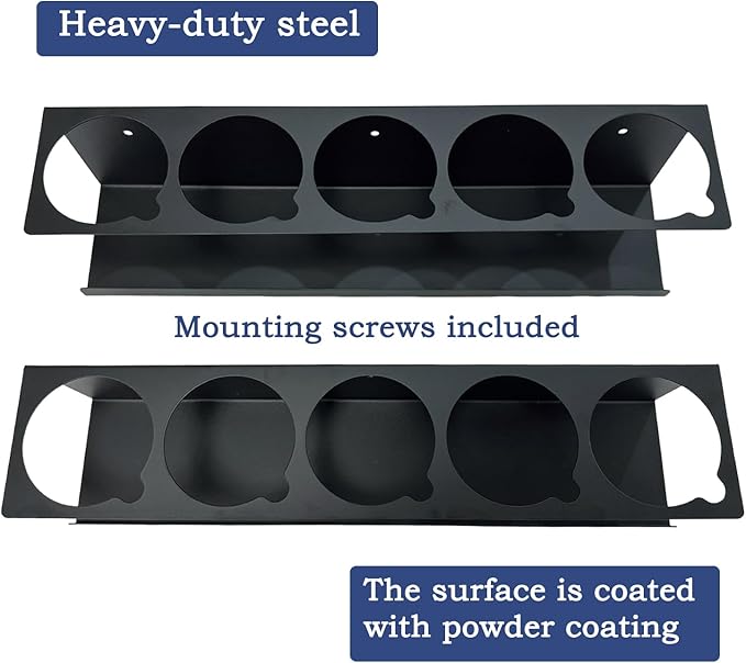 Spray Can Holder Organizer Aerosol Can Rack Wall Mount Spray Paint Storage Fit For Garage And Workspace (Pack of 2)