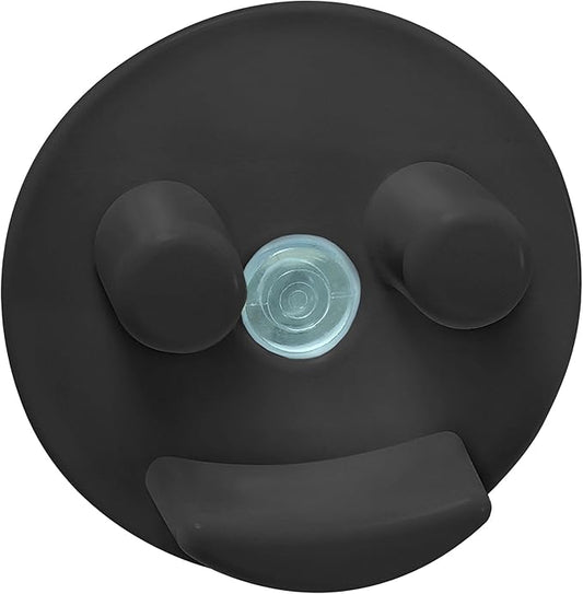 Sponge Daddy Caddy by Storage Theory – Sponge Mommy & Daddy Kitchen Sink Organizer, Universal, Simple Suction Cup Installation, Dishwasher Safe, Keep Sponges Dry, Odor-Free – Black, 1 Pack