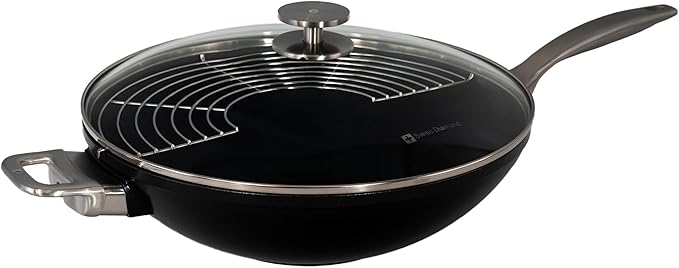 Swiss Diamond Nonstick Wok with Lid - 12.5"