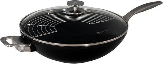 Swiss Diamond Nonstick Wok with Lid - 12.5"
