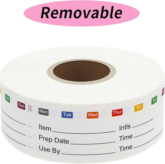 STARLIBOO Removable Freezer Labels, 1x3 Inch, 300pcs, Waterproof Oil Resistant Easy Clean Leaves No Residue