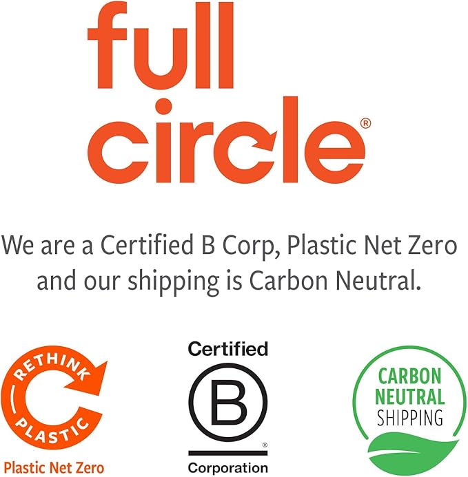 Full Circle Stash, Ceramic Kitchen Sink Caddy, Stylish Modular Sponge Holder & Dish Brush Organizer, Gray and White, 11"