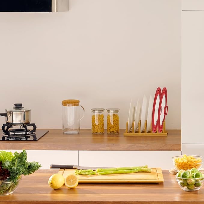 Microwave Splatter Cover Vented Glass Splatter Guard Lid with Collapsible Silicone for Food as Pot Cover Plate 10.8 inch