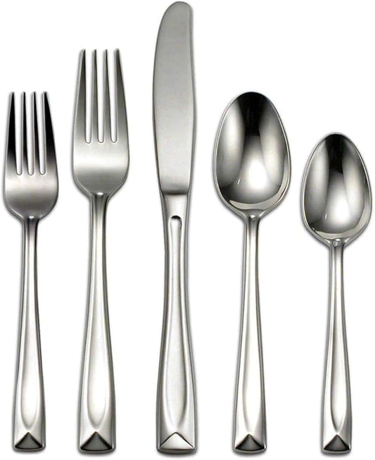 Oneida T837045A Lincoln 45-Piece Flatware Set, Service for 8 Silver