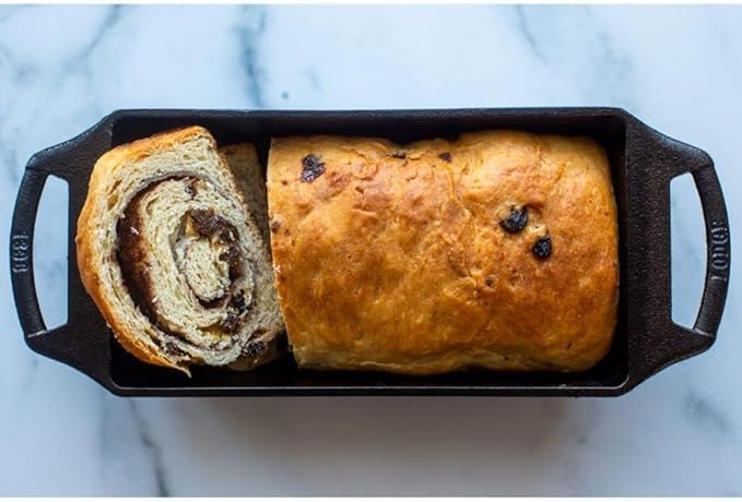 Lodge Cast Iron Loaf Pan 8.5x4.5 Inch, Black