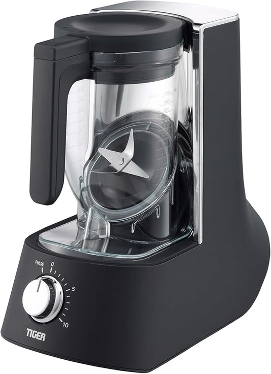 Tiger Smoothie Blender - Japanese Smoothie Maker for Smoothies, Crushed Ice, Milkshakes, Soups, Purees, Sauces, Matcha with Degree Diagonal-Blade Food Processor