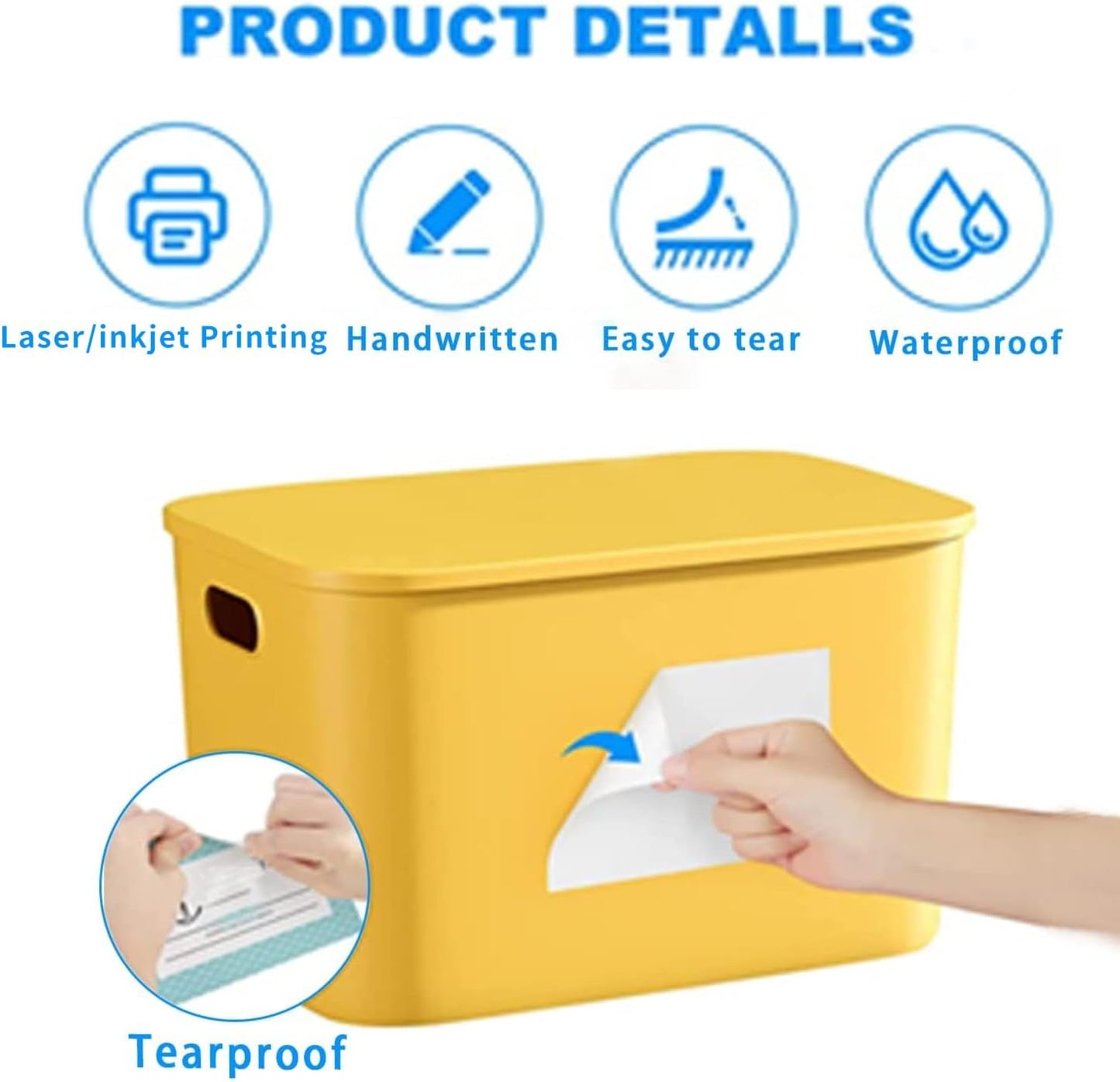 Removable Freezer Labels, Date Label 1x3 Inch Food Storage Stickers, Waterproof Oil Resistant Easy Clean Leaves no Residue 250 Total Per Roll,2 Rolls