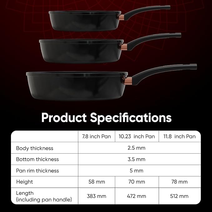 Saucepan for Cooking (FRY PAN (Titanium), 12 inch)