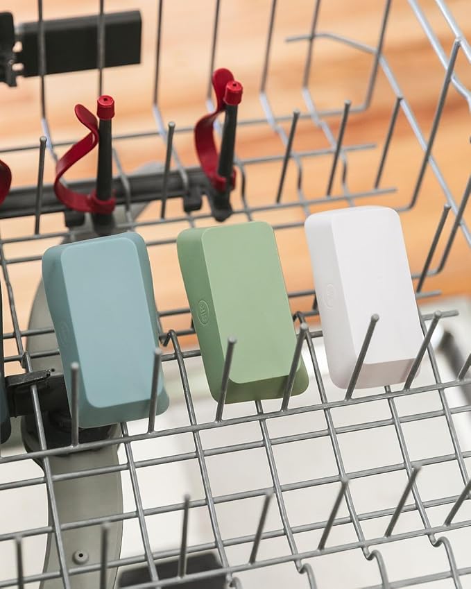 The Silicone Kitchen Silicone Individual Mini Loaf Pans - Reusable, Non-Toxic, BPA Free, Dishwasher Safe, Bento Box Accessories (12 Pack, Navy, White, Blue, Green)