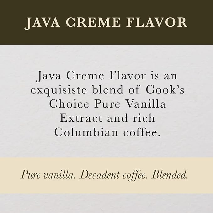 Cook's Java Creme Flavor 4 oz
