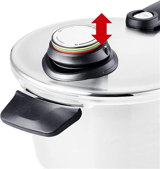 Fissler Vitavit Premium Pressure Cooker Set, 3.7 Quart and 6.3 Quart with Glass Lid