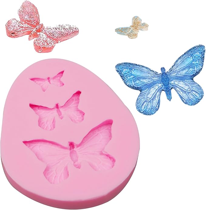 Flower Silicone Cake Mold 6 Pcs, Mini Leaf Fondant Mold for Chocolate Fall Silicone Molds Cake Decoration Candy Sugar Cupcake Topper Cake Pop Popsicle Polymer Clay Crafts