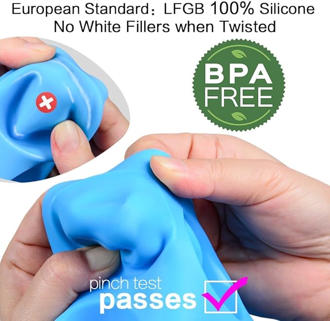 CAKETIME Silicone Muffin Pan - Cupcake Pan, Mini Loaf Pan Silicone Baking Molds Food Grade 3-Pack