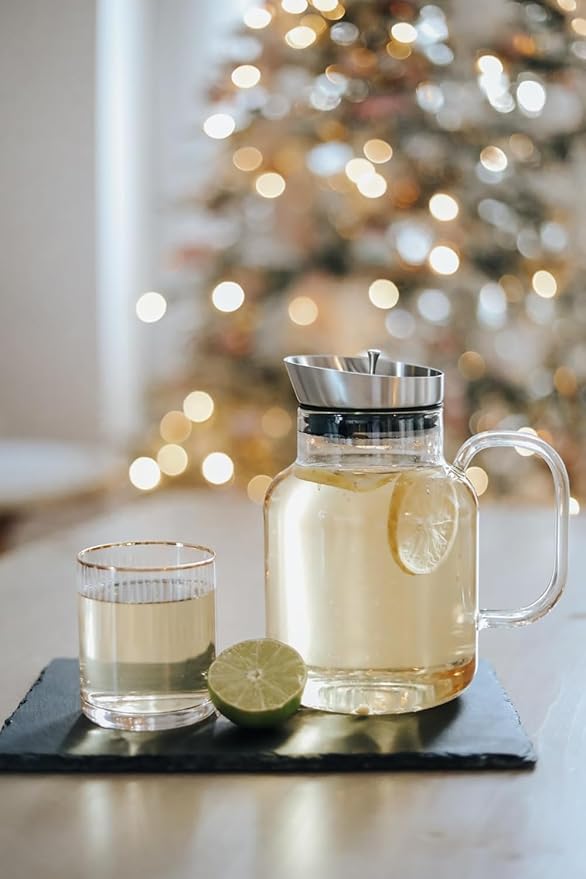 Teabloom Extra-Large Multi-Brew Borosilicate Glass Teapot + Kettle + Pitcher – Steep and Serve Hot Tea, Iced Tea, Cold Brew Tea and Fruit Infused Water – Legacy Tea Maker (51 OZ or 85 OZ)