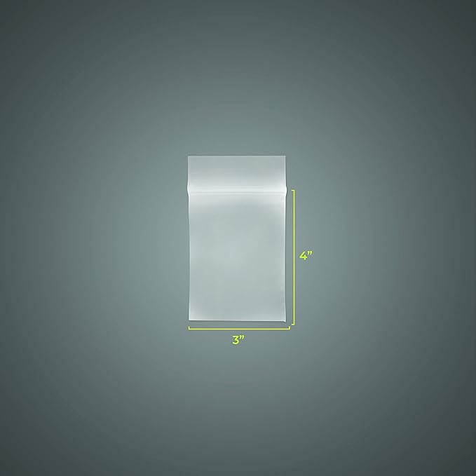 SNL Quality Zipper Lock Reclosable Clear Disposable Plastic Bags, Strong | Assorted Small Bag Sizes - 1.5" X 2", 2" X 3", 3" X 4", 4" X 6" - 2 MIL - 400 Bags
