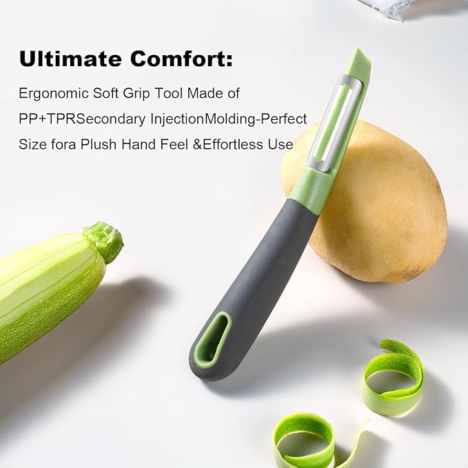 Fanmusic Swivel peelers - potato peelers，Fruit and vegetable peelers for kitchen (2 pack)