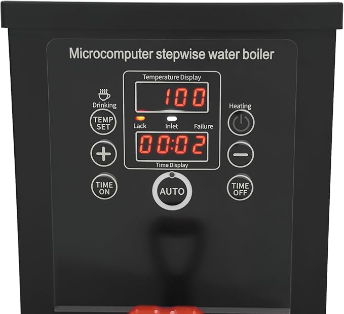 Step-Heating Commercial Hot Water Dispenser, 10L/2.64Gal Hot Water Boiler Dispenser Electric Water Pot Boiler Commercial Boiling Water Machine for Tea Coffee Shop Dessert Shop Hotel - 25L/H 2500W