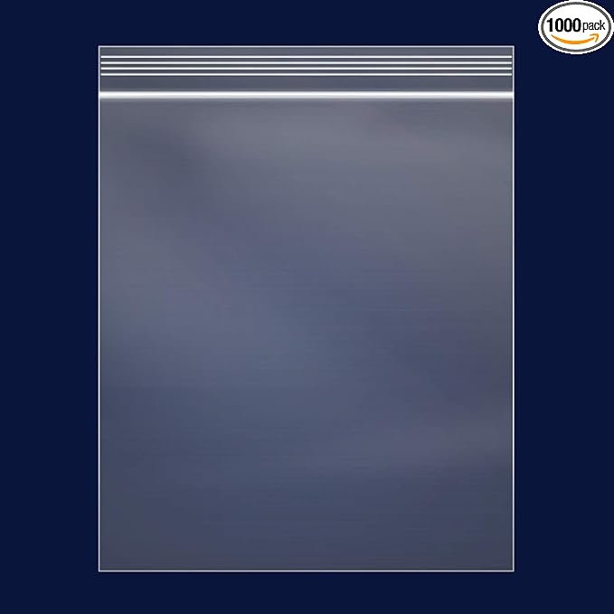 iMailer - 1000 Count - 8" x 10" Zip Bags - Clear Reclosable Zip Plastic Poly Bags 2 Mil with Resealable Lock Seal Zipper for Art Prints, Brochure, Photoes, Handicraft Gift