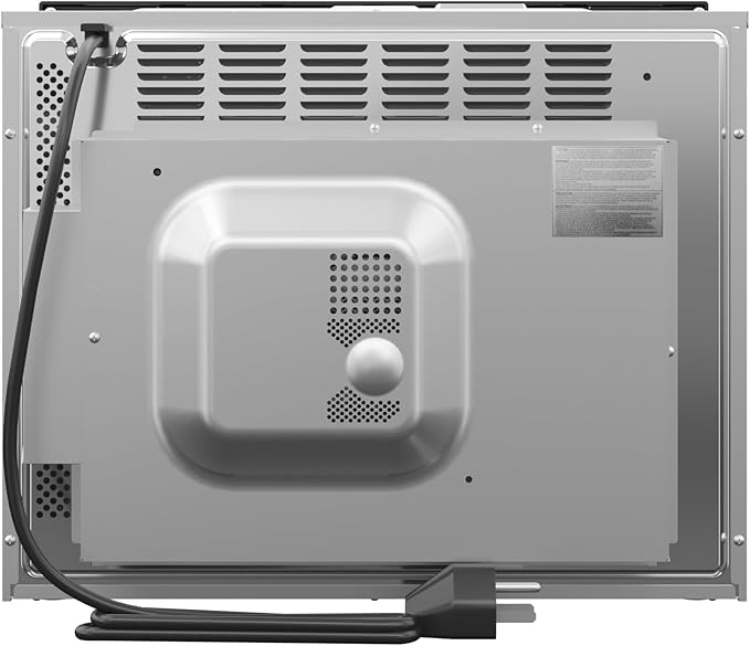 KoolMore COM-24SS 24 Inch Built-in Convection Oven and Microwave Combination with Broil, Soft Close Door, 1000 Watt Power, Stainless Steel Finish, Touch Control LCD Display, 24 in/1.6 Cu. Ft, Silver