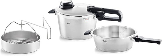 Fissler Vitavit Premium Pressure Cooker and Pressure Skillet Set, 2.6 Quart and 4.8 Quart