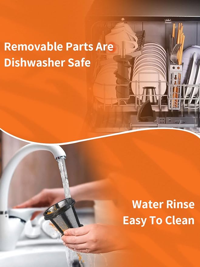 Electric Juicer Slow Smart Home Juicer Machines for Fruits Vegetable Ginger Beets Carrots Celery Cold Press Masticating Juicer Extractor Dishwasher Safe Quiet Motor Easy To Clean with Reverse Function